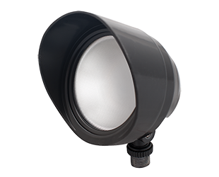 Rab BULLET12NA  12 watt LED Bullet Flood Fixture, w/ Hood & Lens, 4000K, 1264 lumens, 100,000hr life, 120 volt, Bronze Finish