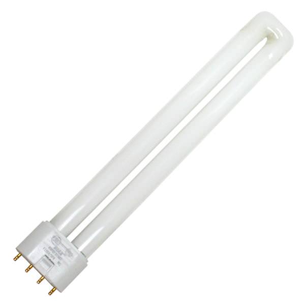 GE 12521 F18BX/SPX65/RS 18 watt Single-Tube Long Compact Fluorescent Lamp, 4-Pin (2G11) base, 6500K, 1160 lumens, 20,000hr life *Discontinued*