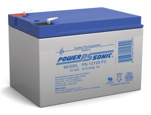 Powersonic PS-12120 Sealed Lead Acid Battery, Quick Disconnect Tabs, 12 volt, 12.0 Amp Hour