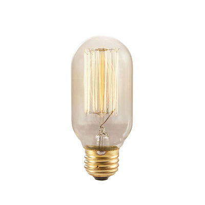 Bulbrite 134015  NOS40T14/SQ Nostalgic 40 Watt T14 Lamp, Medium (E26) Base, 135 Lumens, 3,000hr life, 120 volt. Not for sale in California: Not Title 20 Compliant. *Discontinued*