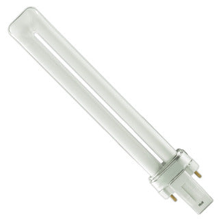 Sylvania 21136 CF13DS/827 13 watt Single-Tube Compact Fluorescent Lamp, 2-Pin (GX23) base, 2700K, 800 lumens, 10,000hr life