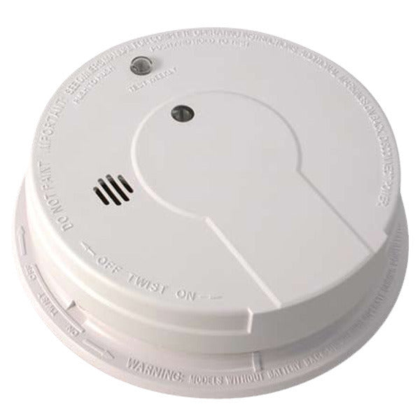 Kidde 21006378 SMO-I12040-KE AC/DC Wire-In Smoke Alarm, 9V Battery Back-Up, 120 volt