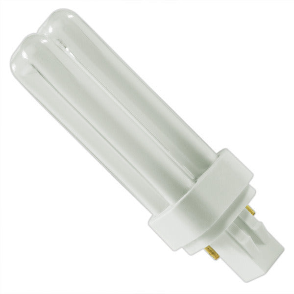 Sylvania 21117 CF13DD/827 13 watt Double-Tube Compact Fluorescent Lamp, 2-Pin (GX23-2) base, 2700K, 780 lumens, 10,000hr life