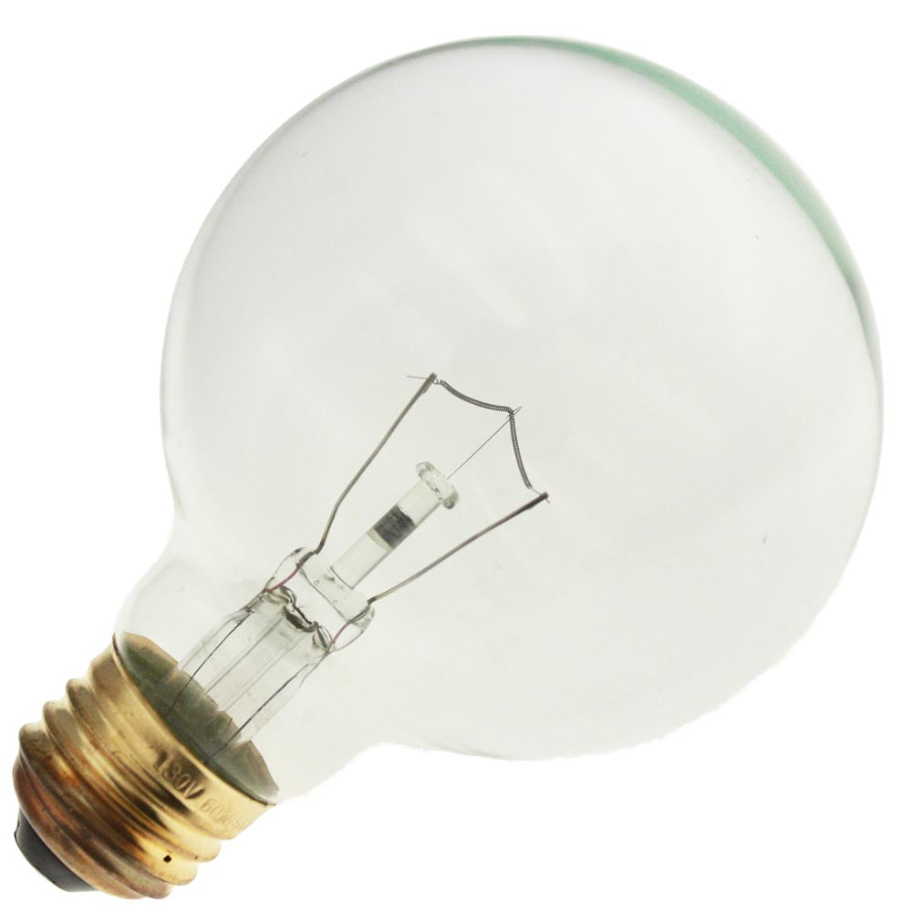 Import 15635IP 60G25-CL-130V Clear 60 watt G25 Globe Lamp, Medium (E26) Base, 3,500hr life, 130 Volt