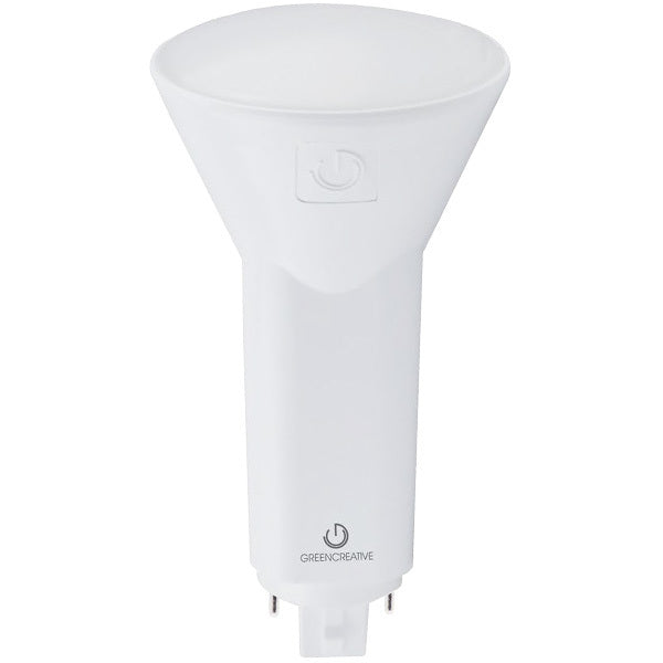 Green Creative 28372 LED-6PLV/835/DIR 6 watt Vertical LED Plug-and-Play Retrofit Lamp to replace 13W-18W CFL, 4-Pin (G24q/GX24q) base, 3500K, 600 lumens, 50,000hr life, 120-277 volt, Dimming, Ballast Compatible