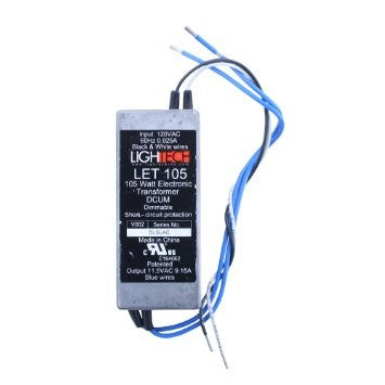 Lightech LET-105 120V-to-12V Transformer, 105W Max. Load. *Discontinued*