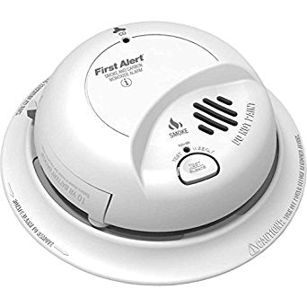 BRK SC9120B Smoke/CO Combo Alarm w/ Battery Back Up, 120 volt AC/DC, Meets CA New Construction Requirements, 9V Battery Back Up *Discontinued*