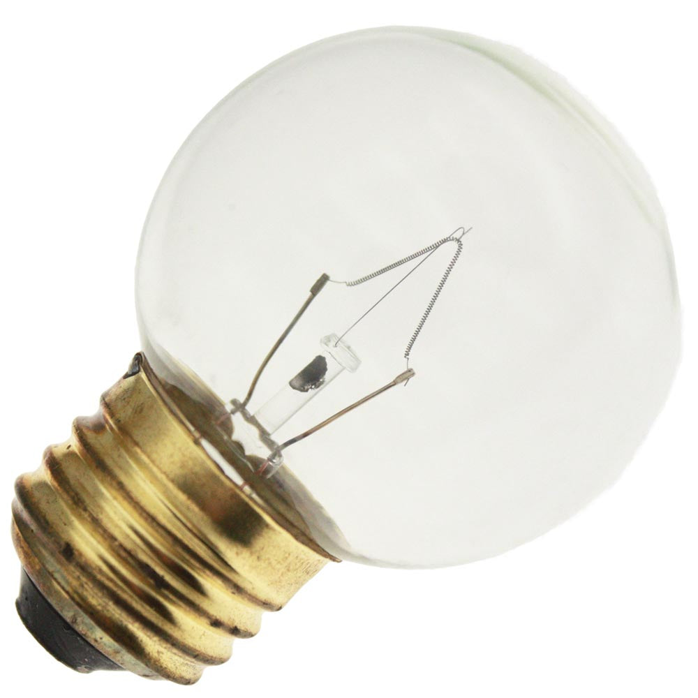 Import 40G16.5/CL/MED Clear 40 watt G16.5 Globe Lamp, Medium (E26) base, 310 lumens, 3,000hr life, 125-130 volt