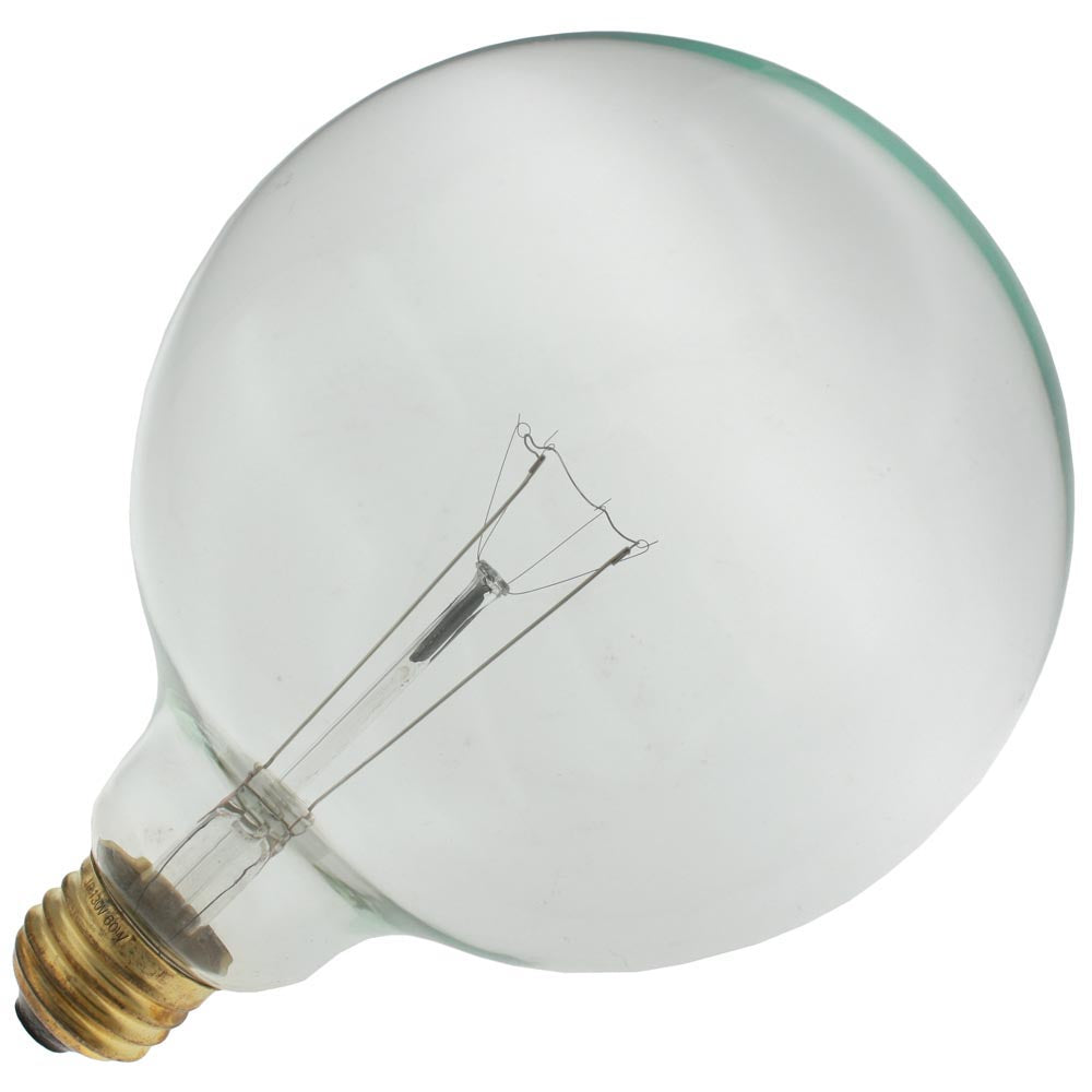 Import 60G40/CL/130V Clear 60 watt G40 Globe Lamp, Medium (E26) base, 520 lumens, 5,000hr life, 130 volt