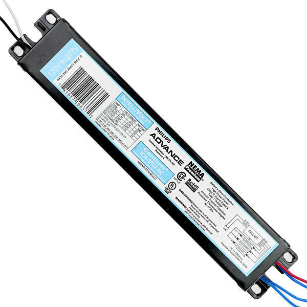 Advance ICN-2S110-SC-35I 120-277 volt Ballast, operates (1-2) F96T12/HO, F72T12/HO, F60T12/HO, F48T12/HO