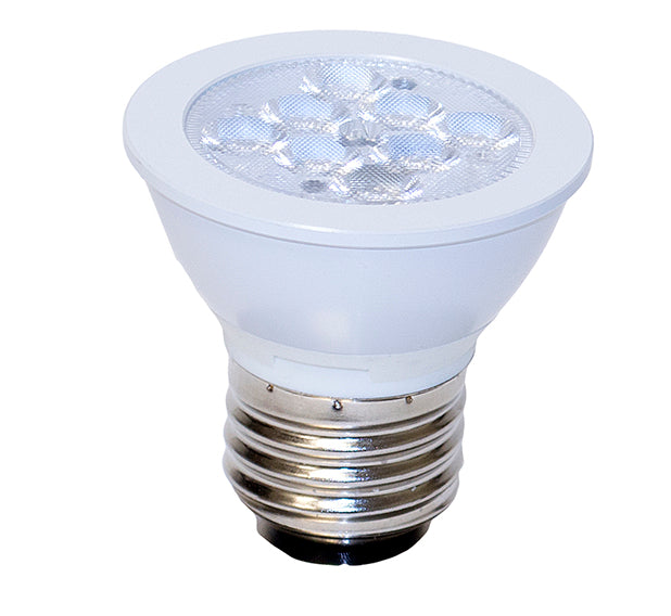 Focus FL-LED-P16-36  7 watt PAR16 LED Flood Lamp, Medium (E26) base, 36° beam angle,3000K, 550 lumens, 40,000hr life, 120 volt, Dimming