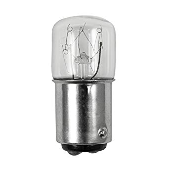 Import T1635B15U  Clear 6 watt - 10 watt T5 Flat Top Tubular Halogen Lamp, Double Contact Bayonet (BA15d) base, 3,000hr life, 110 volt - 140 volt