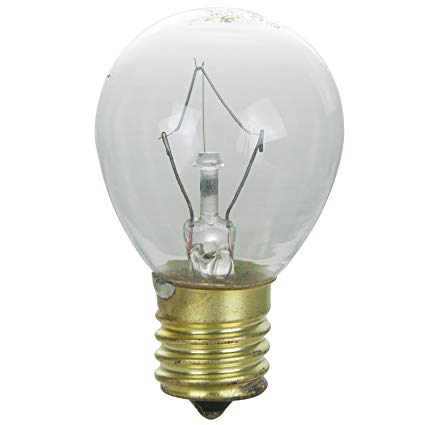 Import 40S11/N/CL/120V Clear 40 watt S11 Appliance Lamp, Intermediate (E17) base, 500hr life, 120 volt