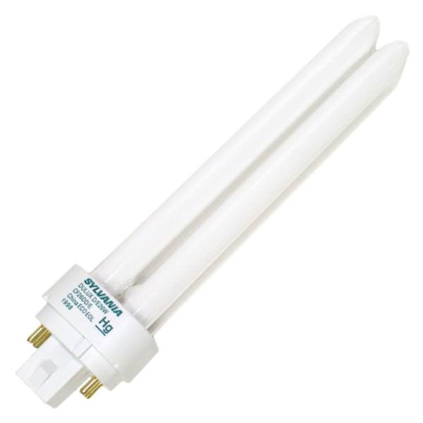 Sylvania 20722 CF26DD/E/830 26 watt Double-Tube Compact Fluorescent Lamp, 4-Pin (G24q-3) base, 3000K, 1710 lumens, 12,000hr life