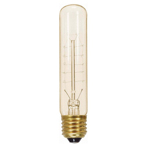 Satco S2426 40T9/CL/120V VINTAGE Clear 40 watt T9 Hairpin Filament Nostalgic Lamp, Medium (E26) base, 160 lumens, 3,000hr life, 120 volt