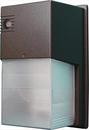 Westgate LSW-22CW-PC 20 watt LED Non-Cutoff Tall Wallpack Fixture to replace 50W-100W MH, 5000K, 2100 lumens, 70,000hr life, 120-277 volt, Dark Bronze Finish, Photocell. *Discontinued*