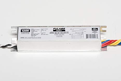 Fulham SC-120-208-LT5 120 volt Rapid Start Ballast, operates (2) F6T5, F8T5, (1) F13T5, F14T5, or F6T5/F8T5. *Discontinued*