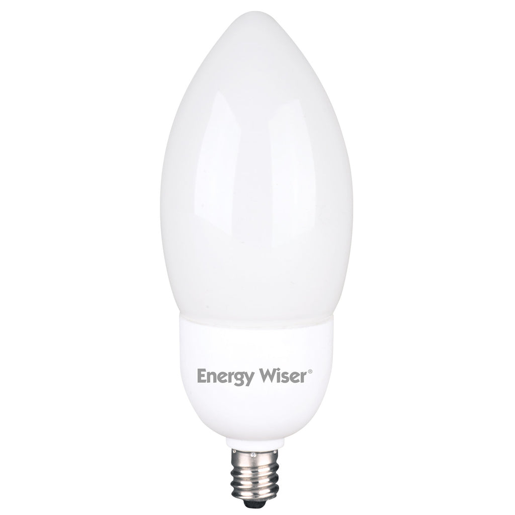 Bulbrite 513009  CF7/B11/CTF  7 watt B11 Self-Ballasted Bullet Shaped Spiral Compact Fluorescent Lamp, Candelabra (E12) base, 2700K, 300 lumens, 10,000hr life, 120 volt, Non-dimmable