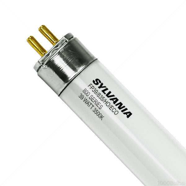 Sylvania 20933 FP39/835/HO/ECO 39 watt T5 Linear Fluorescent Lamp, 34" length, Mini Bi-Pin (G5) base, 3500K, 3500 lumens, 20,000hr life