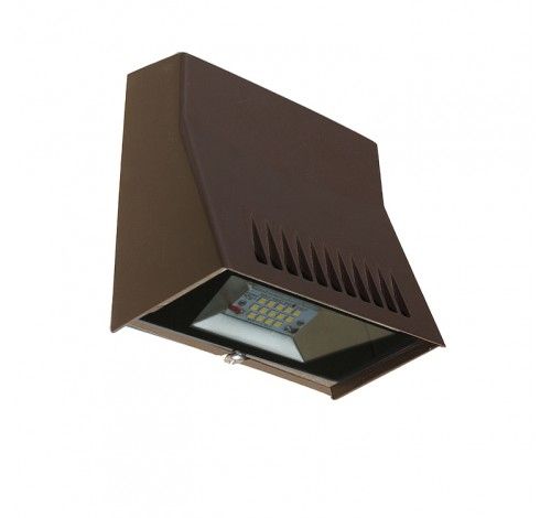 Westgate LMW-12W-40K 12 watt LED Mini Cutoff Wallpack Fixture, 2-3/4" x 5" x 5-1/8" tall, 4000K, 1300 lumens, 70,000hr life, 120-277 volt, Dark Bronze Finish