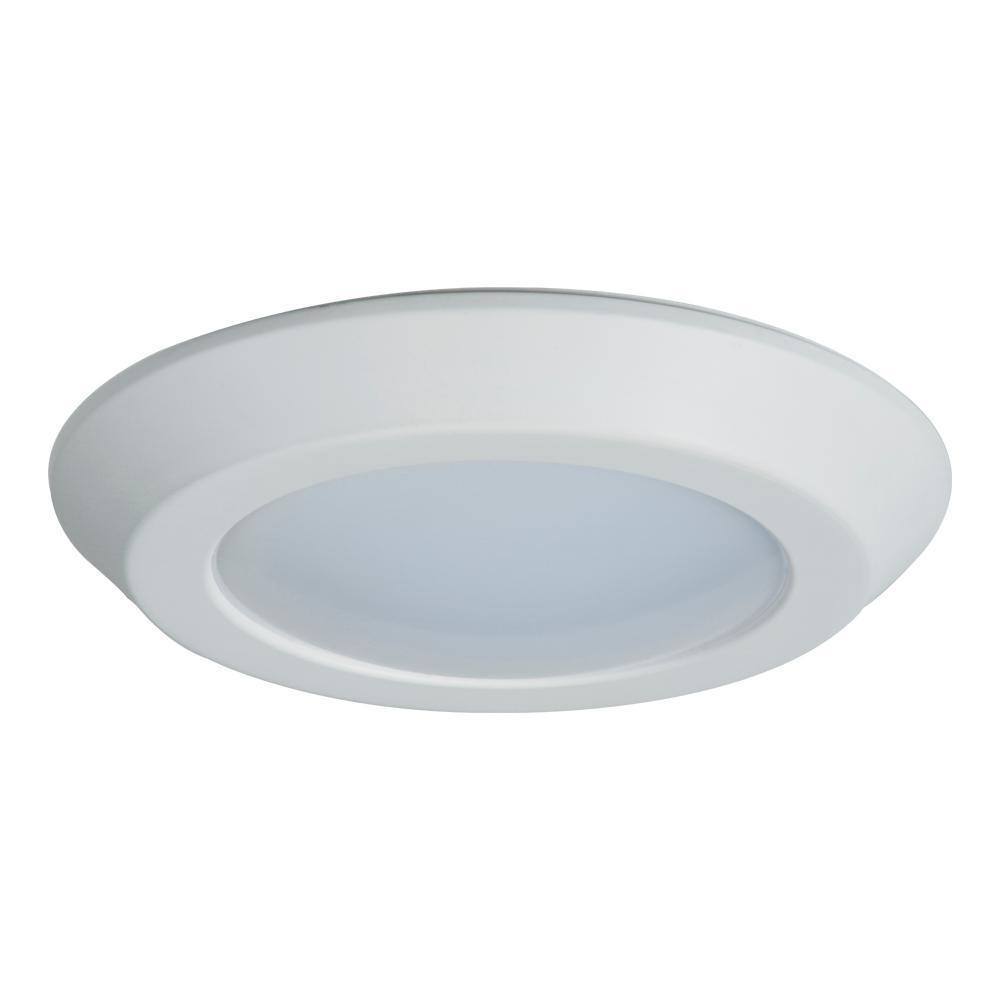 Halo BLD6089SWHR 6" Backlit Integrated LED Recessed Lighting Trim, Ceiling Mount, 2700K-5000K, 800 lumens, 50,000hr life, 120 volt, Matte White Finish, Dimming, Title 20