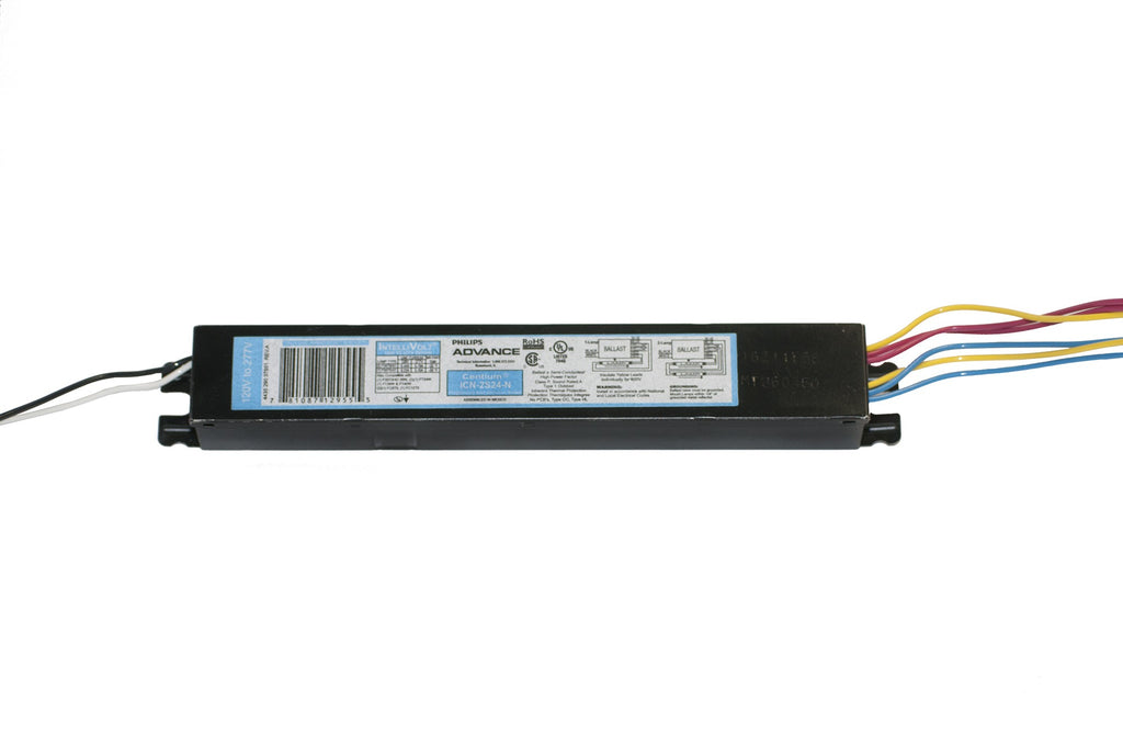 Advance ICN-2S24-N 120-277 volt Programmed Start Ballast, operates (1-2) F24T5HO