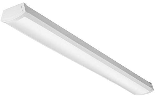 Lithonia FMLWL48-8-40  4' 40 watt LED Linear Flush Mount Wrap Fixture, 4000K, 2380 lumens, 50,000hr life, 120 volt, White Finish