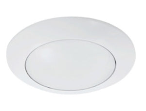 Elite RL-477-600L-DIMTR-120-30K-90-W-WH 10 watt LED 4" Round Surface Mount Downlight, 3000K, 650 lumens, 50,000hr life, 120 Volt, TRIAC Dimming, White Finish