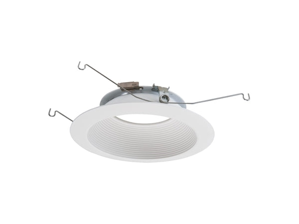 Halo 693WB 5"/6" Downlight Trim for use with ML56 LED Modules, Baffled White Finish