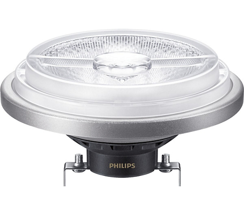 Philips 552422 16AR111/LED/930/F25/DIM/EC 12V 6/1FB 16 watt AR111 LED Reflector Light Bulb, Screw Terminals (G53) base, 3000K, 900 lumens, 90+ CRI, 50,000hr life, 12 volt, Dimmable