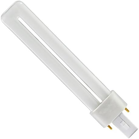 GE 97560 F9BX/835/ECO 9 watt Single-Tube Compact Fluorescent Lamp, 2-Pin (G23) base, 3500K, 600 lumens, 10,000hr life