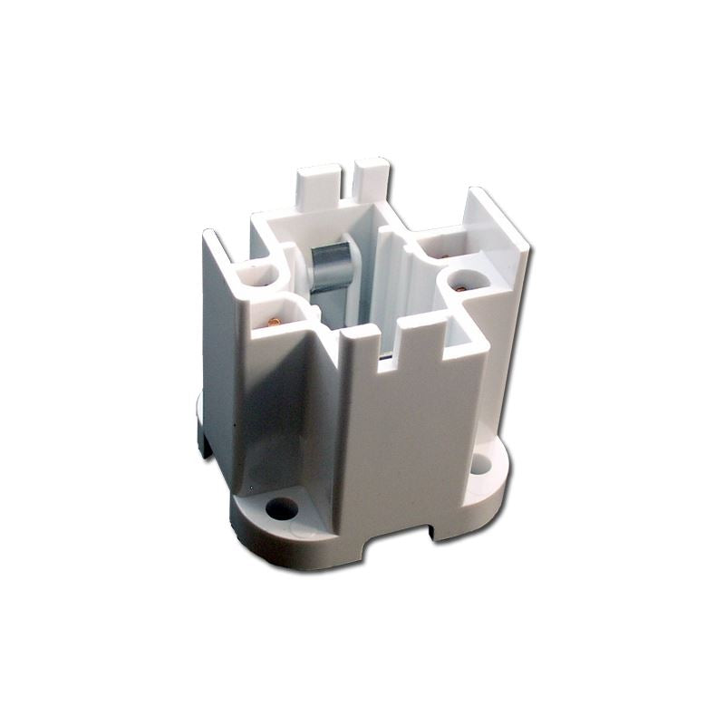 H&M LH0529 Four Hole Vertical Mount 4-Pin (G24q-3, GX24q-3, GX24q-4) base 26W, 32W & 42W CFL Socket, Cross for Leviton 26725-419