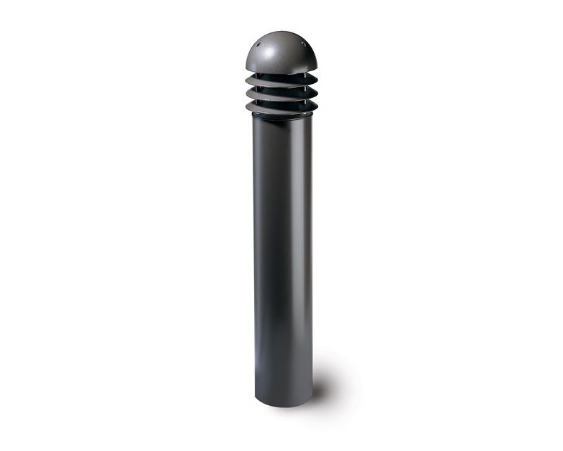 Hadco DB30-H 120 Volt Dome Top Louvered Bollard, 30" Height x 6" Diameter, Medium (E26) Base, 120 Volt, Bronze Finish