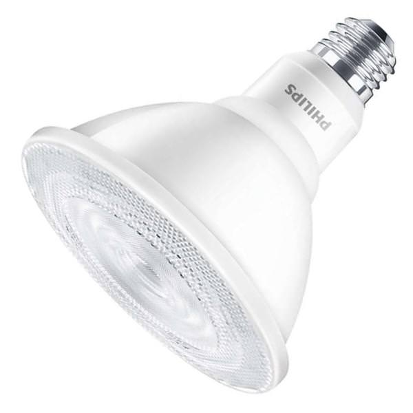 Philips 460105 12PAR38/LED/830/F35/DIM/ULW 12 watt PAR38 LED Flood Lamp, Medium (E26) base, 35º beam angle, 3000K, 1100 lumens, 25,000hr life, 120 volt, UL & Damp Location Rated. *Discontinued*