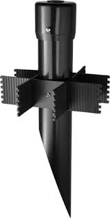 Rab MP17B  17" x 2" dia. PVC Fixture Mounting Post, Black Finish