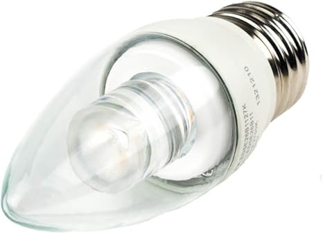 TCP LED5E26B1127K 5 watt B11 LED Torpedo Tip Lamp, Medium (E26) base, 2700K, 300 lumens, 25,000hr life, 120 volt. Not for sale in California: Not Title 20 Compliant. *Discontinued*