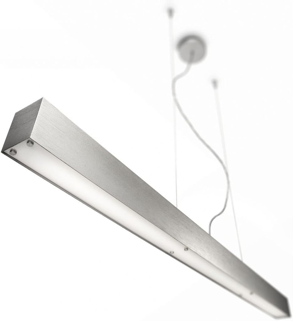 Philips 40341-4848 Ecomood Linear Pendant, 46in. Long x 2.7in. x 4.3in., F28T5, Brushed Nickel Finish