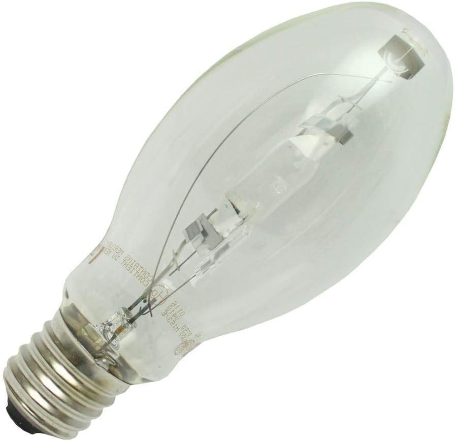 GE 78665 MVR250/U/PA 250 watt ED28 Pulse Start Metal Halide Lamp, Mogul (E39) base, 22400 lumens, 15,000hr life