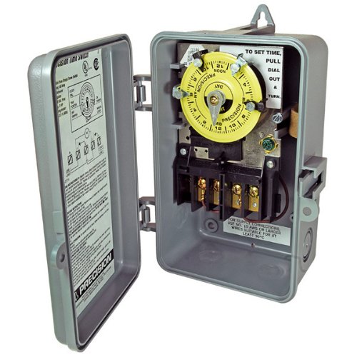 Precision CD103 Double Pole, Single Throw, Timeclock with Weatherproof NEMA3 Enclosure