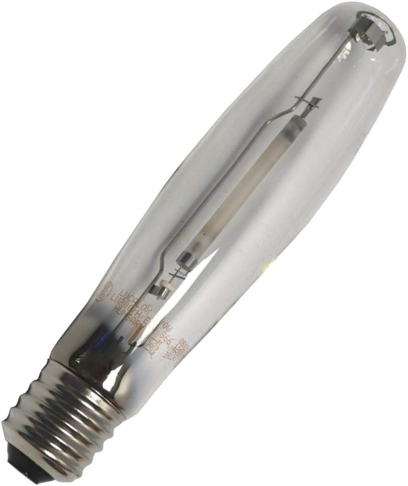 GE 85372 LU200 200 watt ED18 High Pressure Sodium Lamp, Mogul (E39) base, 2100K, 22000 lumens, 24,000hr life