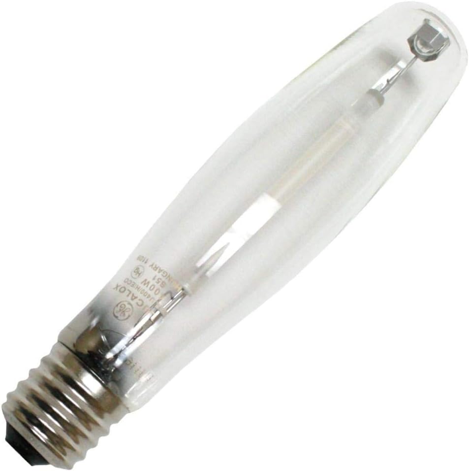 GE 85379 LU400 400 watt ED18 High Pressure Sodium Lamp, Mogul (E39) base, 2100K, 51000 lumens, 24,000hr life