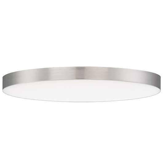 Maxim 57664WTSN 20 watt LED 11" Round Flushmount Light Fixture, 3000K, 1450 lumens, 35,000hr life, 120 Volt, TRIAC/ELV Dimming, Polished Chrome Finish