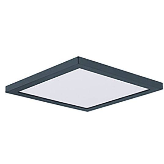 Maxim 57699WTBK 18 watt LED 9" Square Low-Profile Flush Mount, 3000K, 1250 lumens, 50,000hr life, 120 Volt, Dimming, Black Finish