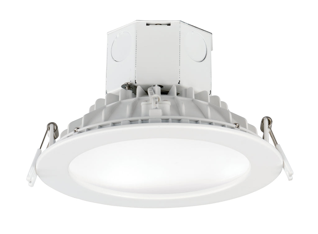 Maxim 56686WTWT 12 watt LED 6" Downlight Fixture, 3000K, 1350 lumens, 40,000hr life, 120 Volt, Dimming, White Finish