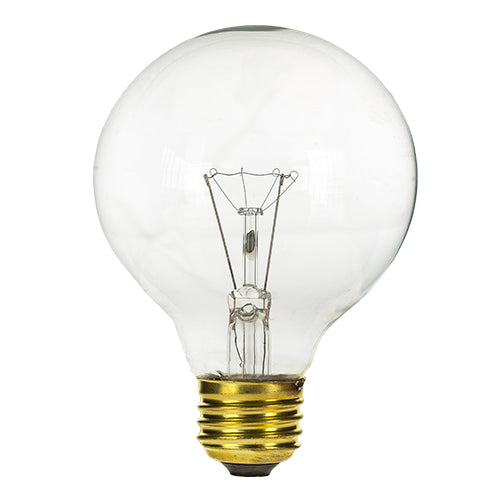 Import 60G25/CL/120V Clear 60 watt G25 Globe Lamp, Medium (E26) base, 1,500hr life, 120 volt