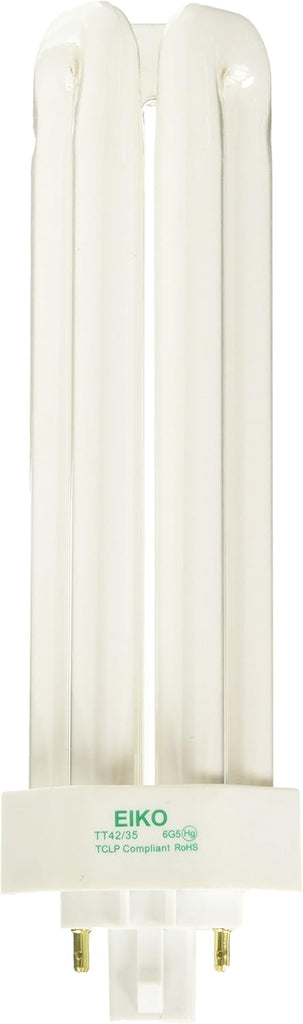 Eiko 49279 TT42/35 42 watt Triple-Tube Compact Fluorescent Lamp, 4-Pin (GX24q-4) base, 3500K, 3200 lumens, 10,000hr life