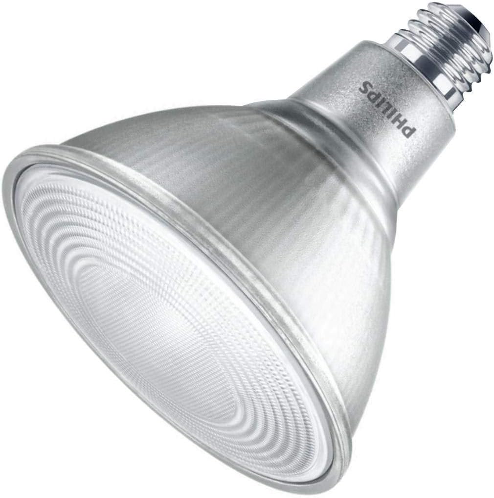 Philips 531210  13.5PAR38/PER/830/F25/DIM/ULW/G 6/1FB CA  13.5 watt PAR38 LED Flood Lamp, Medium (E26) base, 25º beam angle, 3000K, 950 lumens, 25,000hr life, 120 volt, Dimmable. *Discontinued*