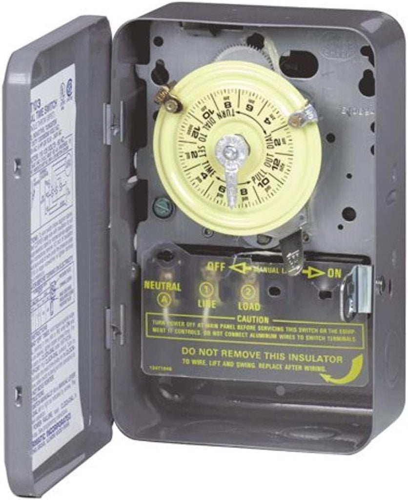 Intermatic T102 Single Pole, Single Throw Timeclock, 208-277 volt