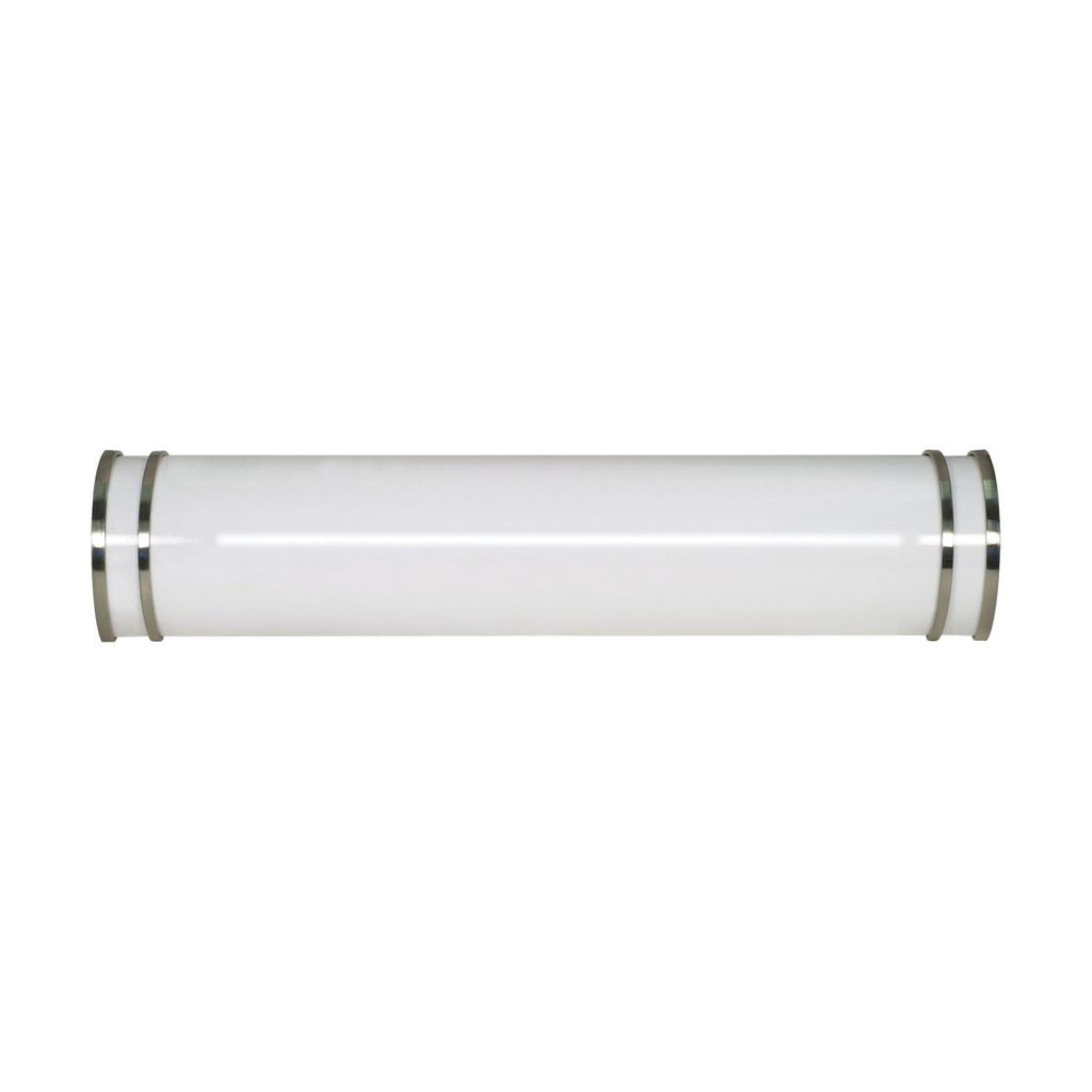 Satco 62-1631 26 watt LED 25" Vanity Light Fixture, 5.5" Height x 25" Width, 3000K-5000K Color Selectable, 2100 lumens, 50,000hr life, 120 Volt, DImming, Brushed Nickel Finish