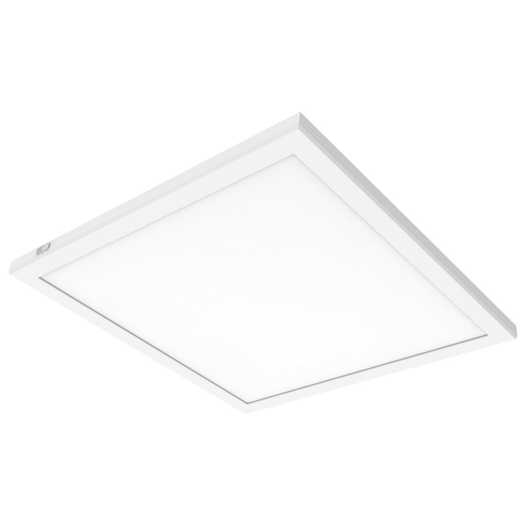 Nuvo 62-1774 24" Square Ceiling Light, Blink Pro Plus, 47 Watt, Surface Mount LED CCT Selectable 90 CRI White Finish 120/277 Volt, Square Shape